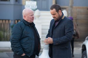 Mick and Linda on the rocks in EastEnders 