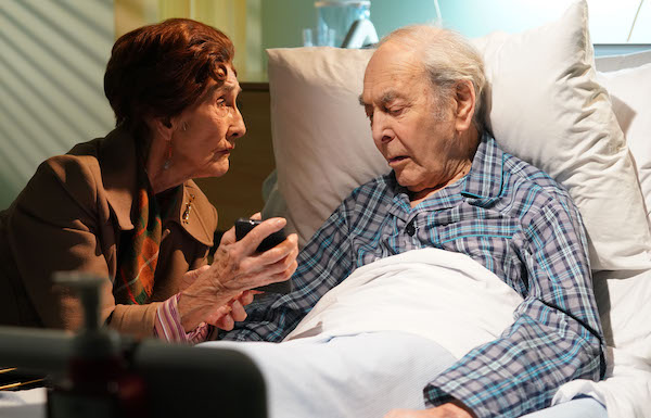 Dot and Doctor Legg chat in EastEnders 