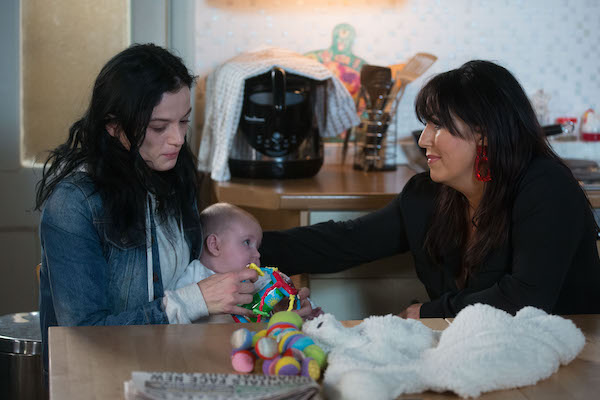 Kat, Hayley and Cherry in EastEnders 