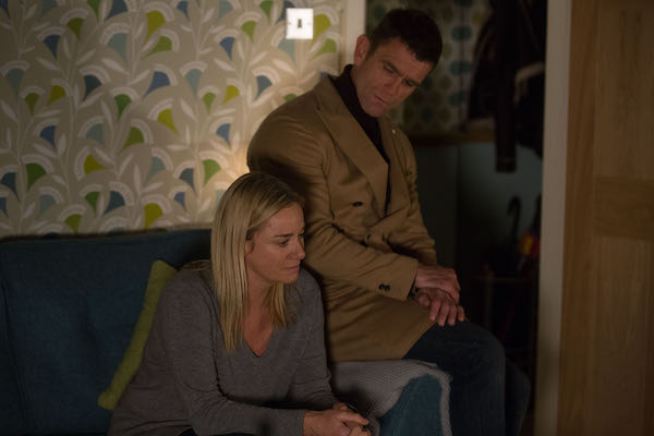 Jack and Mel talk in EastEnders 