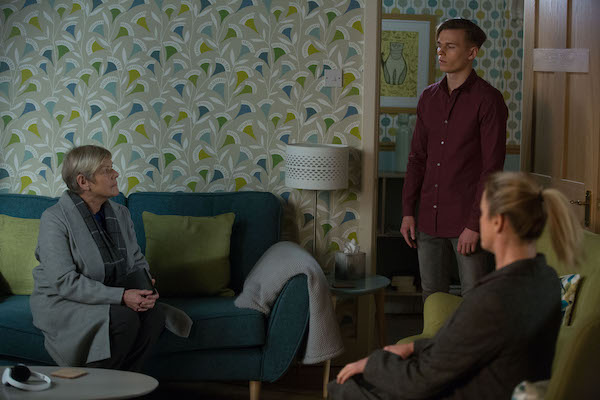 The police with Mel and Hunter in EastEnders 