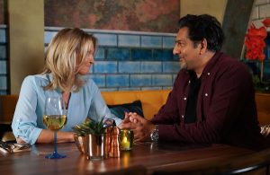 Kathy wants to give things a go with Masood (Credit: BBC One)
