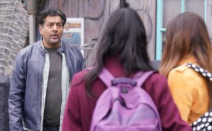 Masood with his nieces Habiba and Iqra