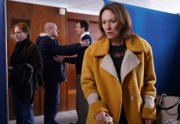 Rainie at a meeting in EastEnders 