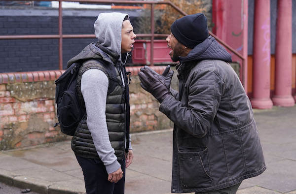 Keegan and Mitch argue in EastEnders 