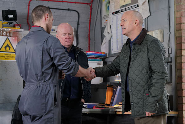 Keanu and Phil with Danny in EastEnders 