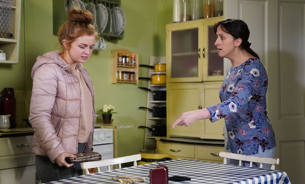 Tiffany back in EastEnders and in trouble 