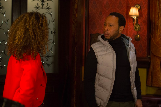 EastEnders SPOILER: First look at Chantelle Atkins arrival as she clashes with her estranged dad Mitch