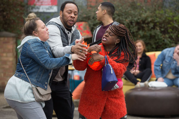 Karen and Kim fight EastEnders