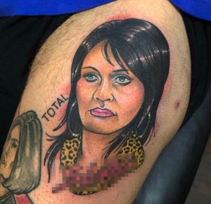 Jessie Wallace Tattoo (Credit: Instagram @lucybluetattoo)