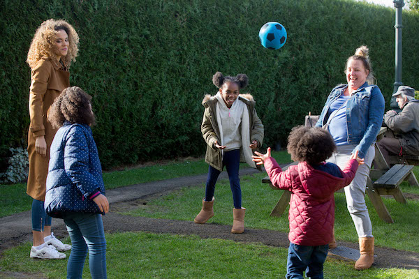 Bailey and the Taylors in EastEnders 