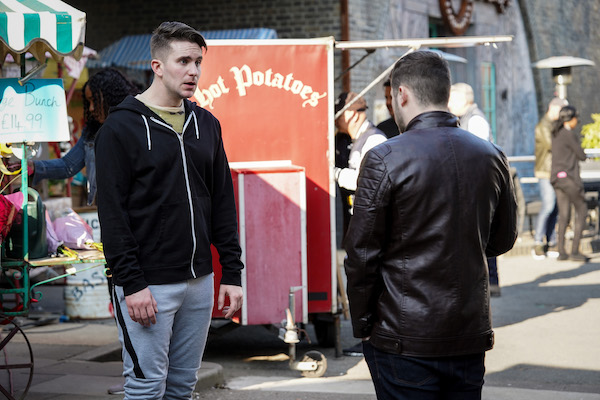 Ben Mitchell and Callum Highway in EastEnders