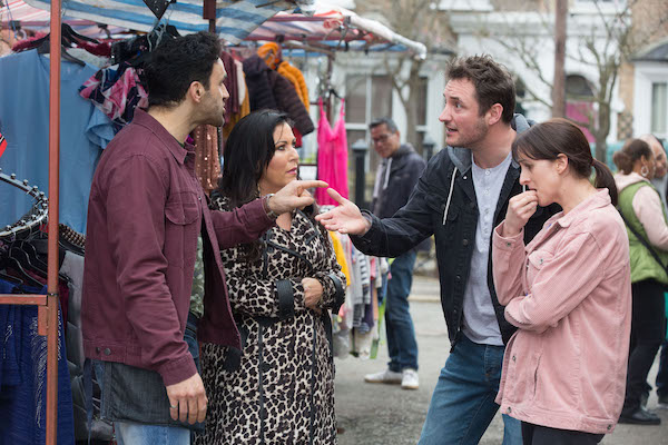 Martin and Sonia panic in EastEnders 