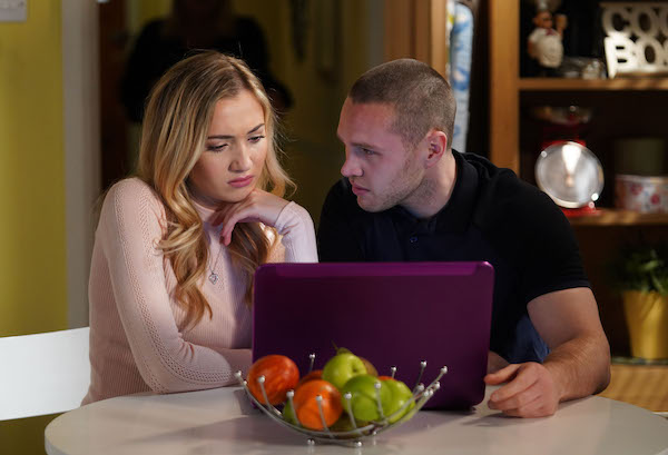 Louise and Keanu in EastEnders