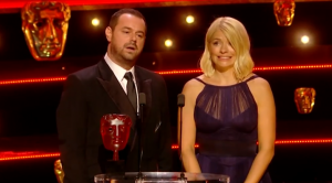 Danny Dyer and Holly Willoughby at the BAFTAs