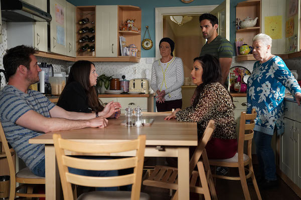 Mo and the Slaters in EastEnders