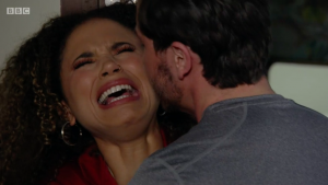 Gray is abusive towards Chantelle EastEnders