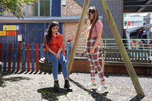 Iqra confessed the truth to Habiba this week (Credit: BBC)