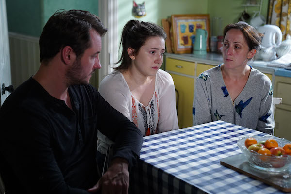 Martin, Sonia and Bex in EastEnders 