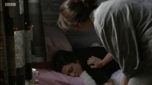Sonia tries to wake Bex after suicide attempt