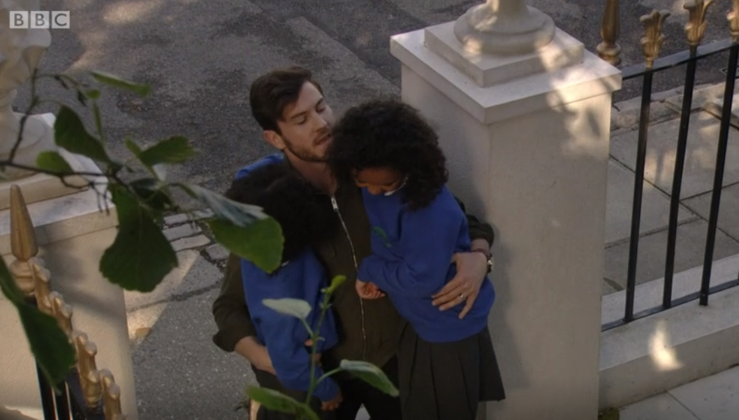Mia, Mackenzie and Gray in EastEnders 