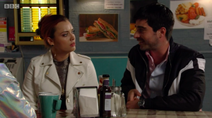 Whitney and Leo cafe date