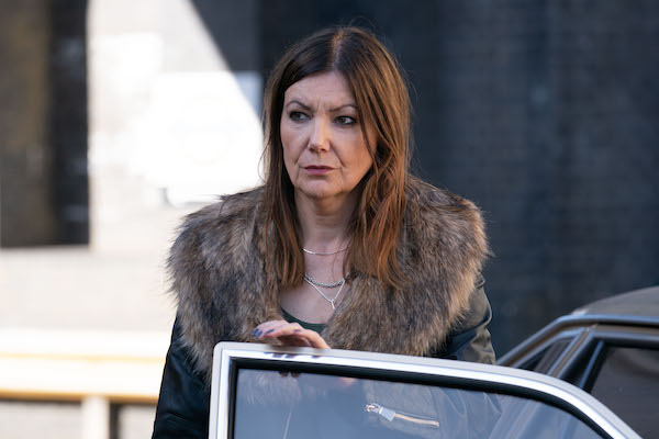 Leo's mum Michaela in EastEnders 
