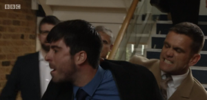 Jack had to stop Leo attacking Charlie EastEnders 
