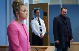 Mick is horrified to see where Linda really is (Credit: BBC)
