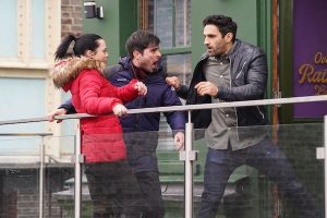 Kush pushed Leo to get him away from Whitney EastEnders 