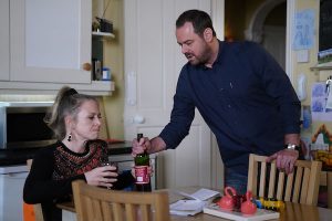 Mick tries to stop Linda from drinking EastEnders 