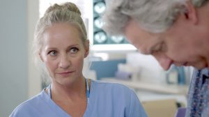 holby city love triangle essie kisses sacha