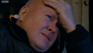 Phil watches as Dennis Rickman Jr dies EastEnders 35th anniversary boat tragedy 