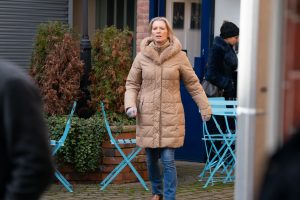Kathy sees Ben step put in front of a motorbike EastEnders 
