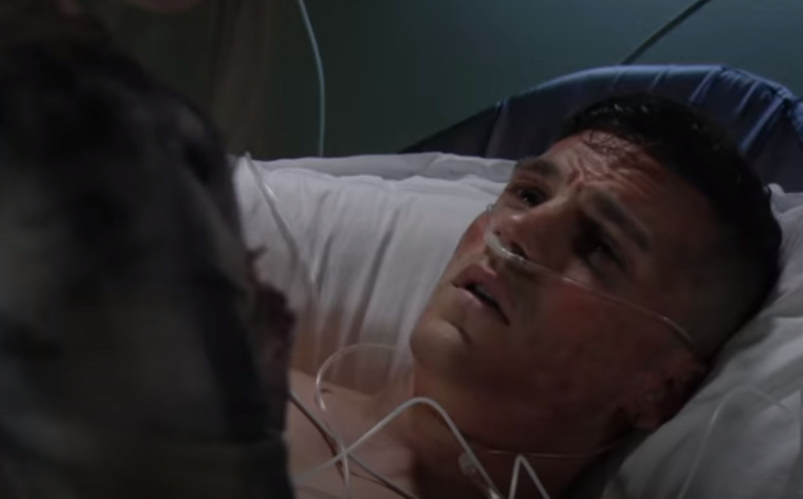 Steven Beale on his deathbed