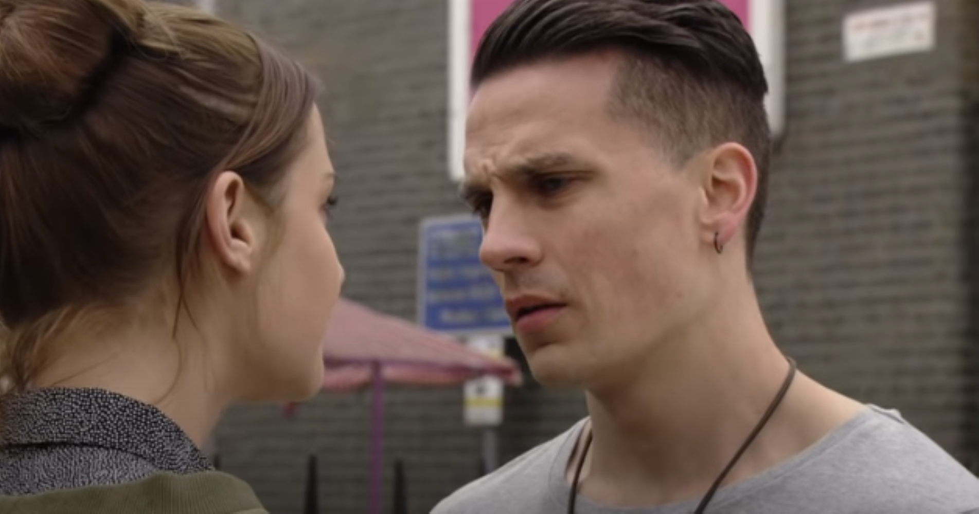 Steven glares at Lauren on EastEnders