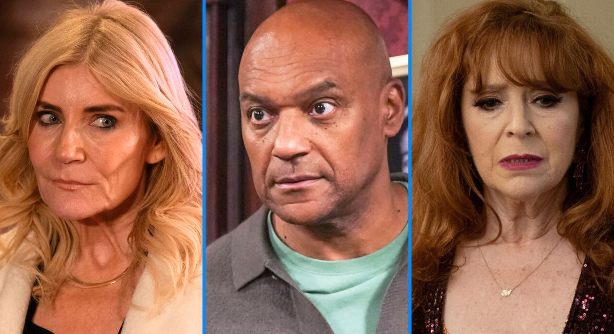 EastEnders fans fed up with George, Elaine and Cindy love triangle as they beg for repetitive storyline to end