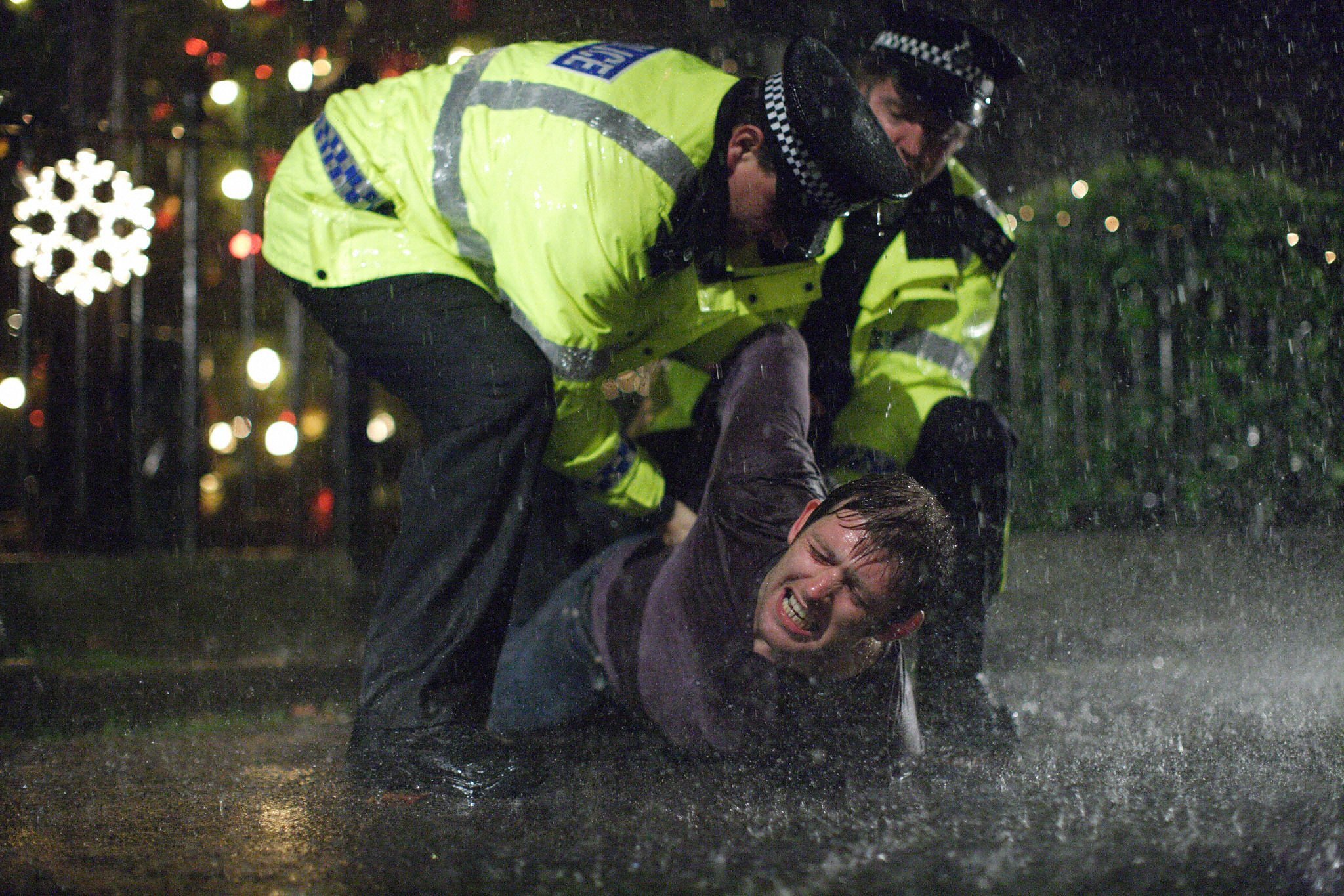 The police arrest Tony on EastEnders