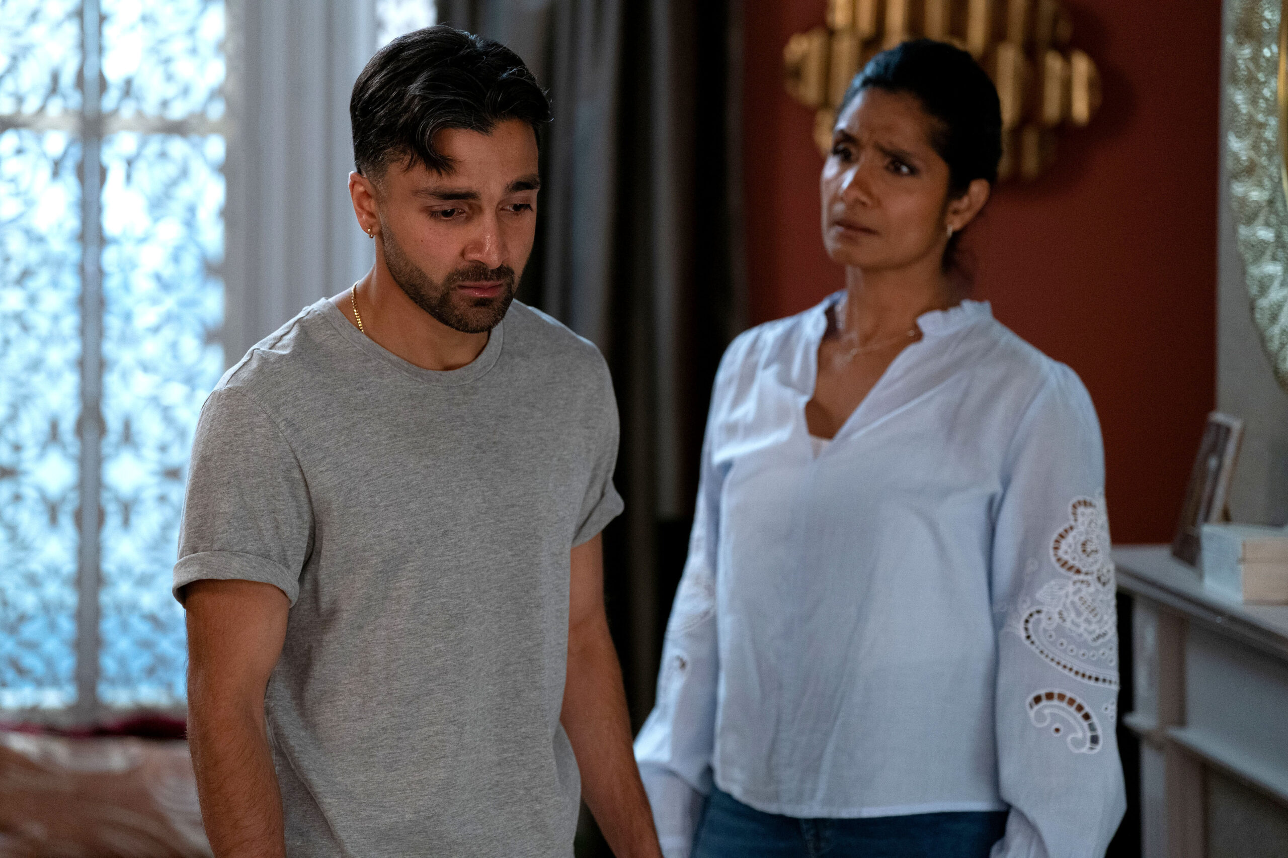 Suki and Vinny argue on EastEnders