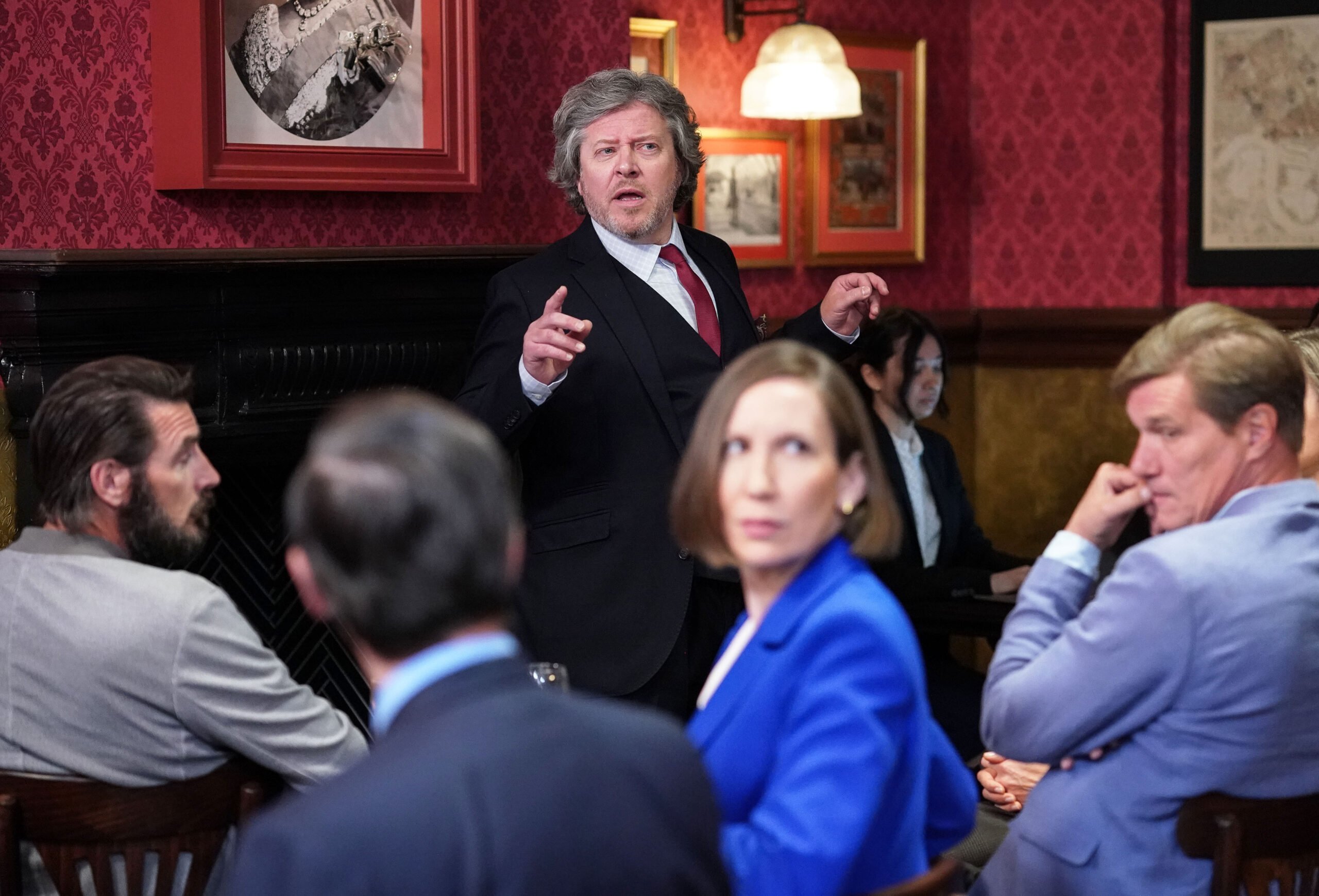 The VIc auctioneer starts sale of the pub