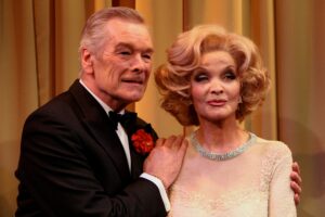 Frank Barrie with Kate O' Mara