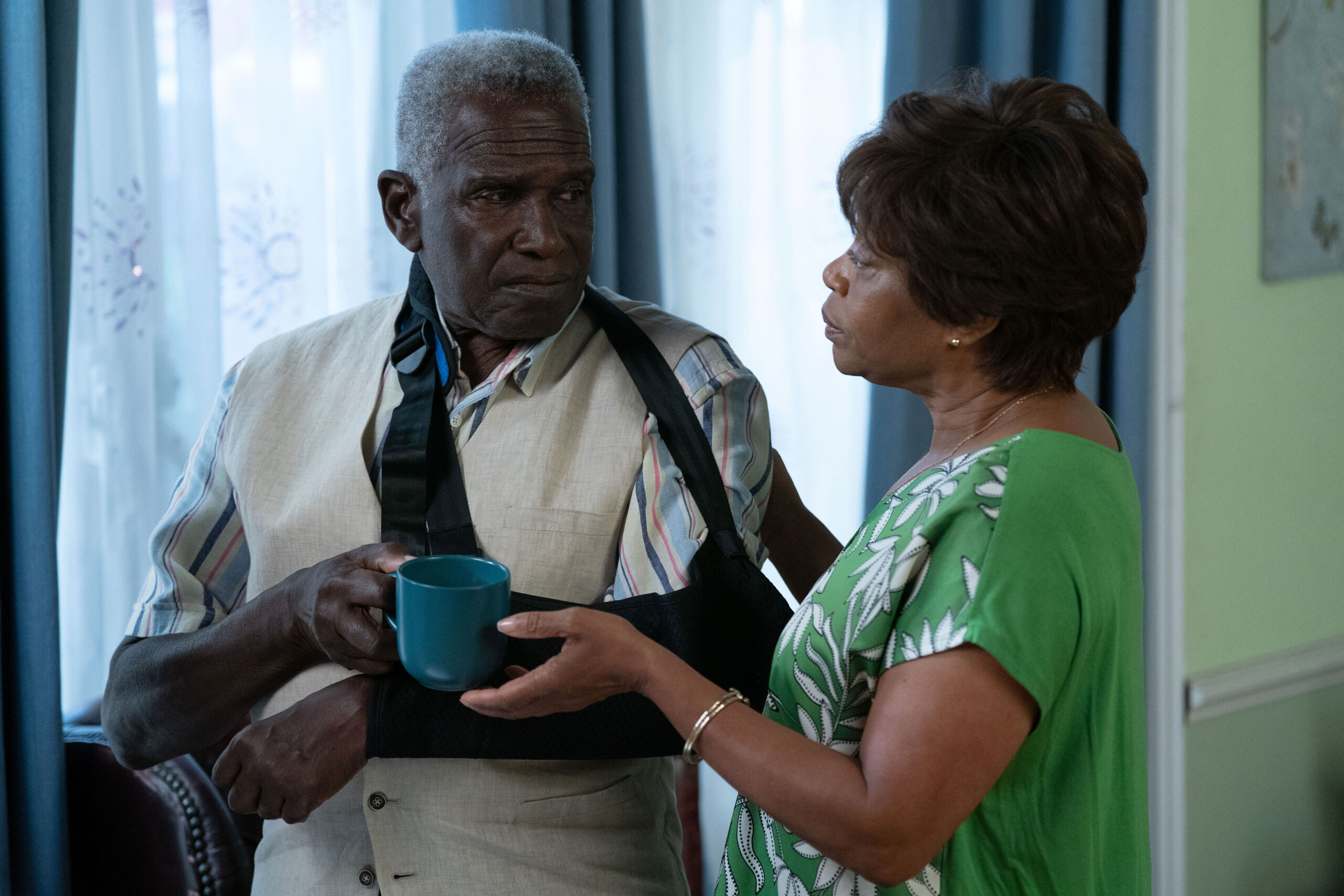 Patrick talks to Yolande on EastEnders