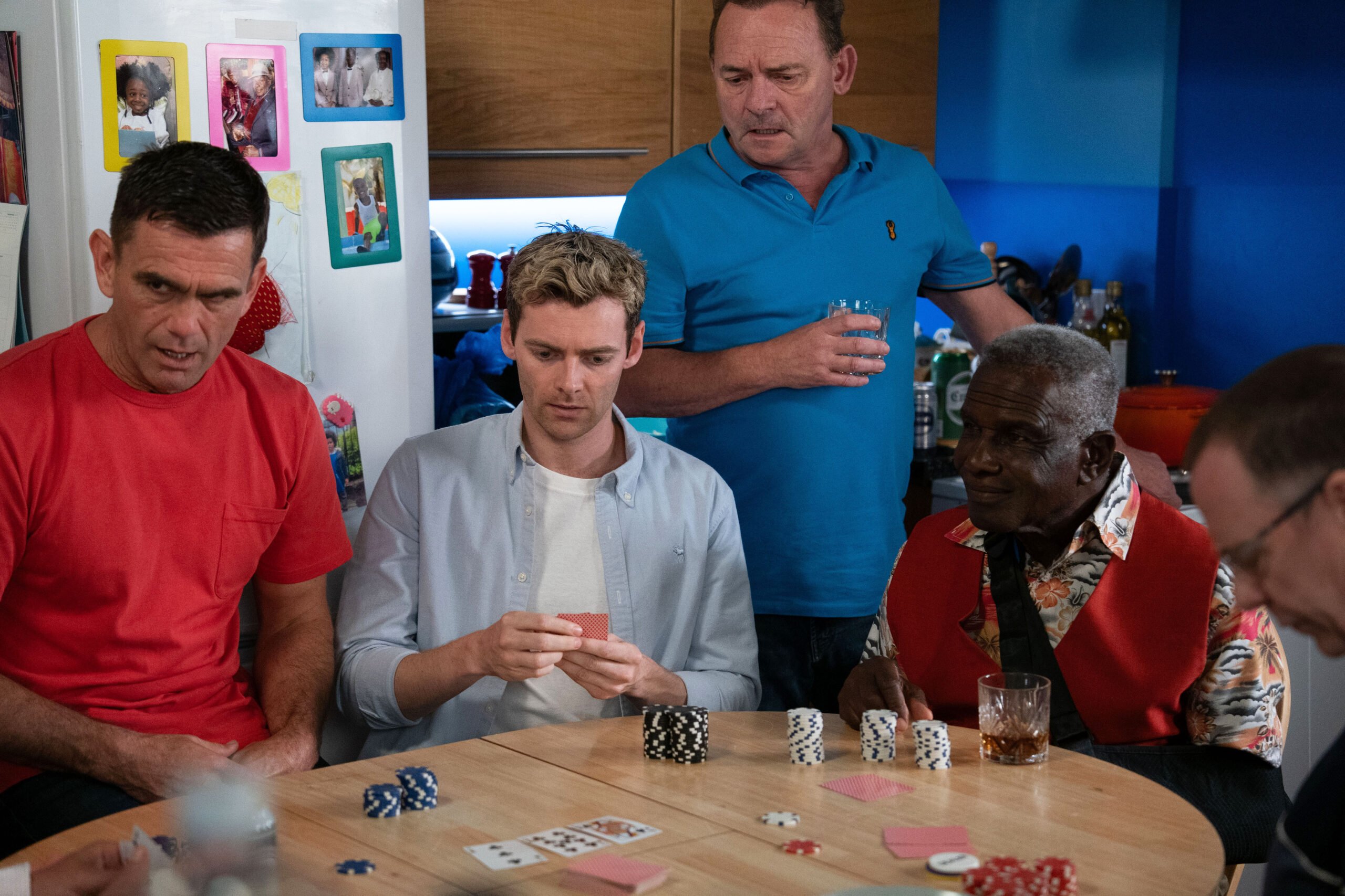 The men gather at Patrick's stag do