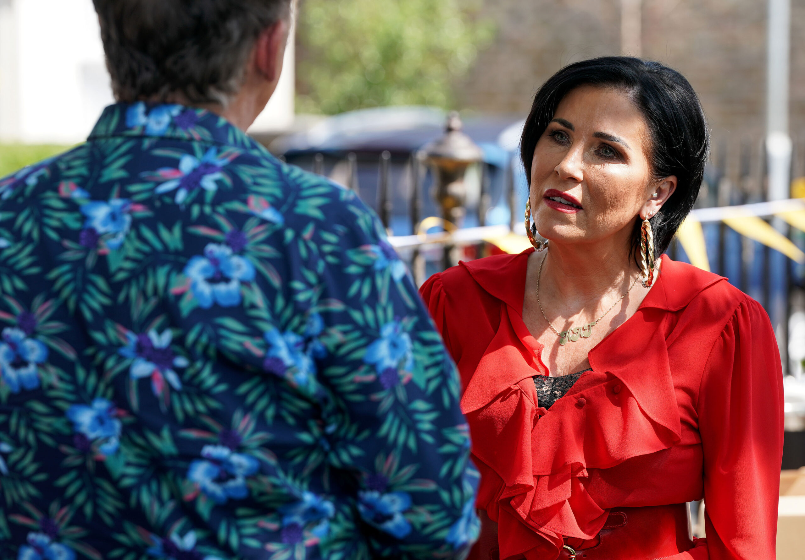 A worried Kat talks to Alfie in EastEnders spoilers