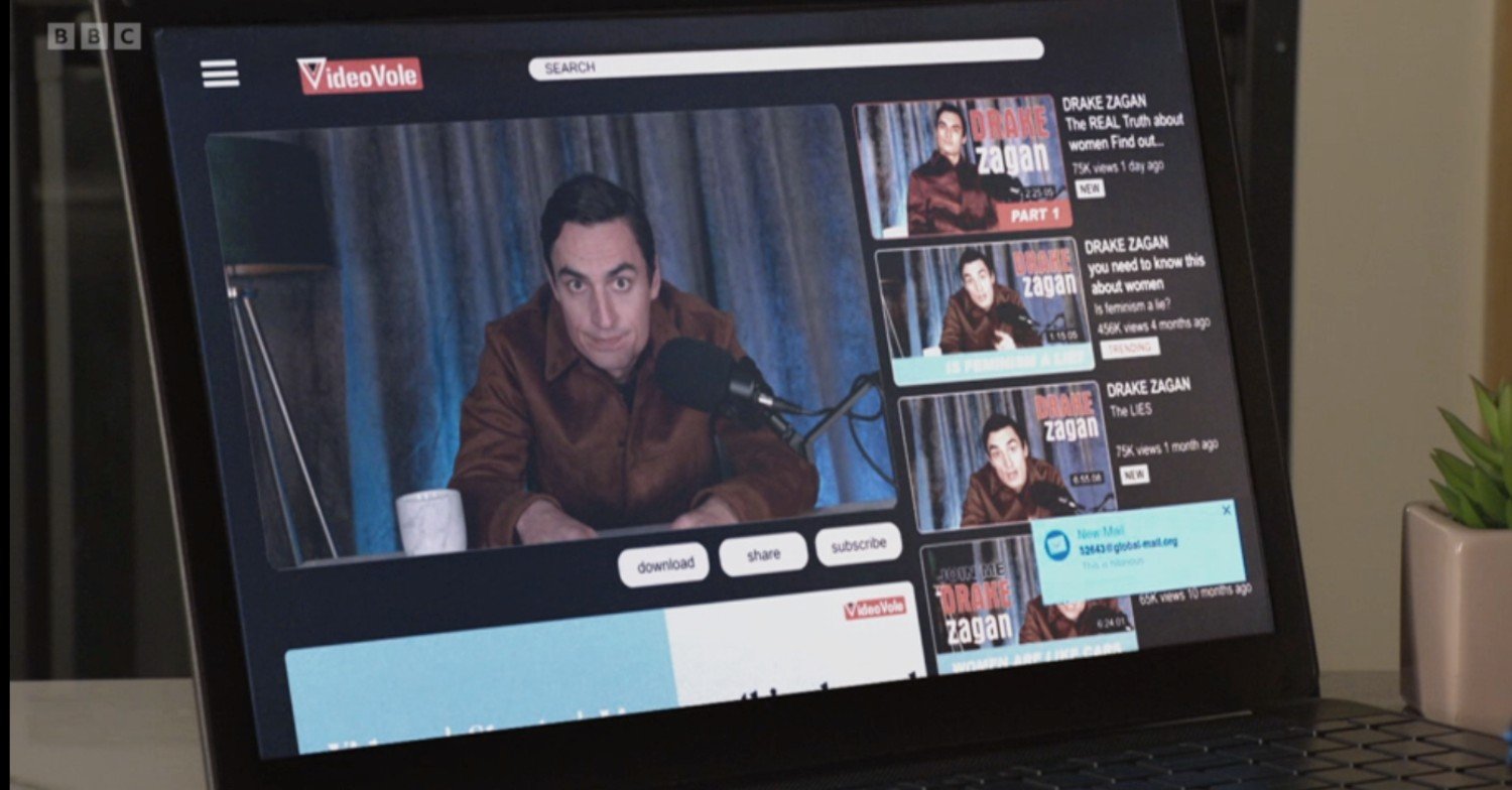 Ross watches a Drake Zagan video on VideoVole 