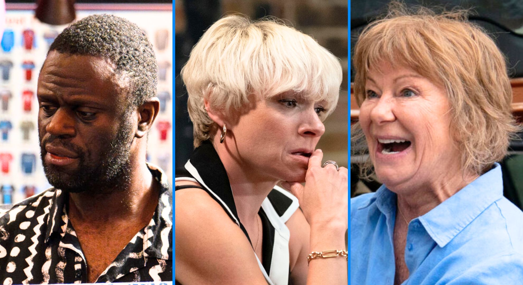 Kojo's in drug danger, Julie clashes with Phil (again) and George and Nicola give into temptation