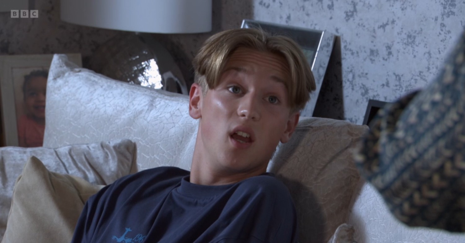 Joel ranging at Vicki on EastEnders