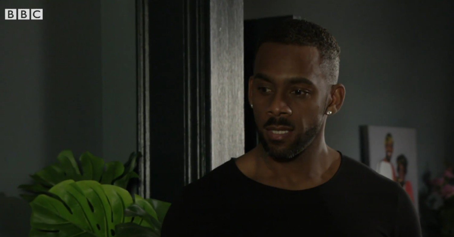 Vincent looks worried on EastEnders