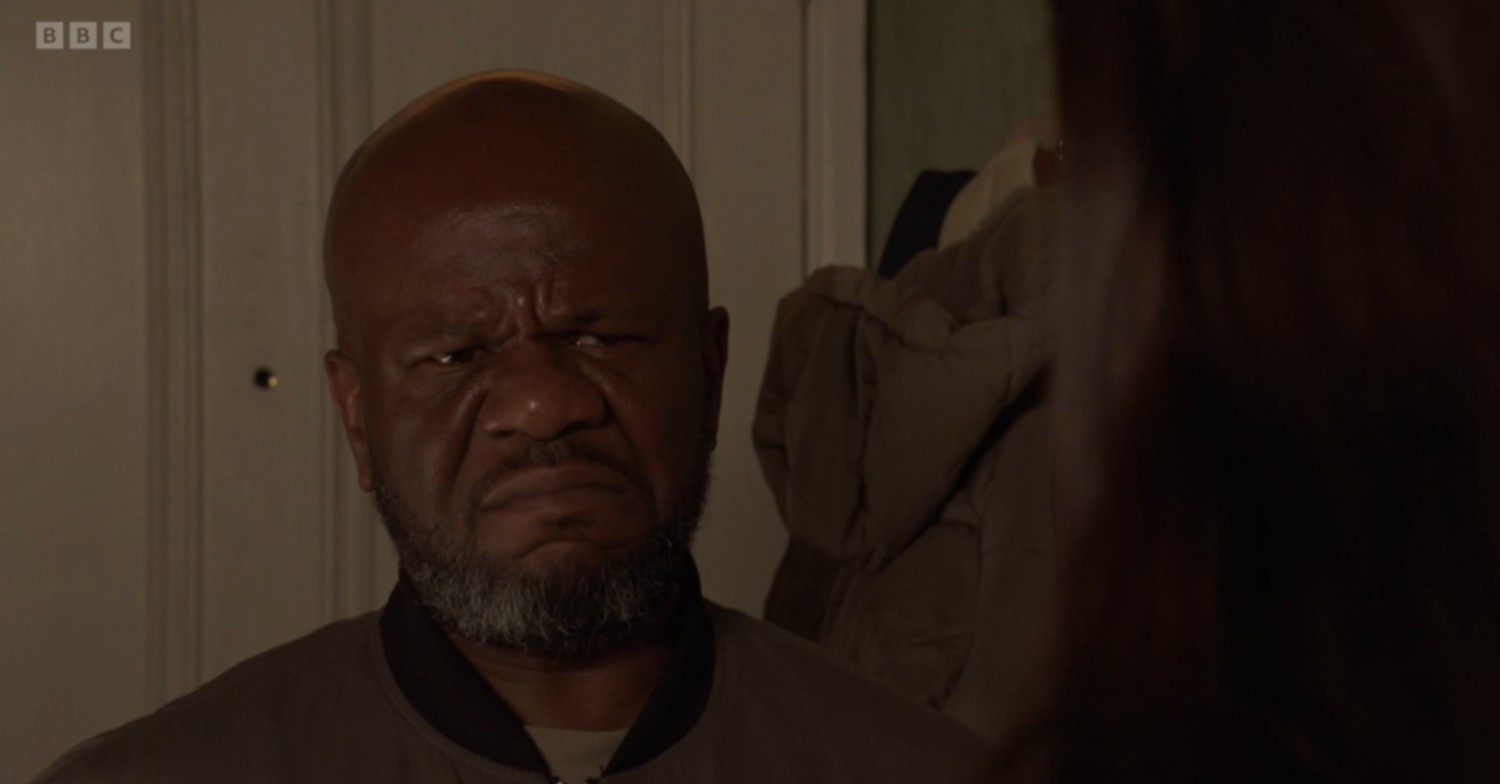 Howie snarling on EastEnders tonight