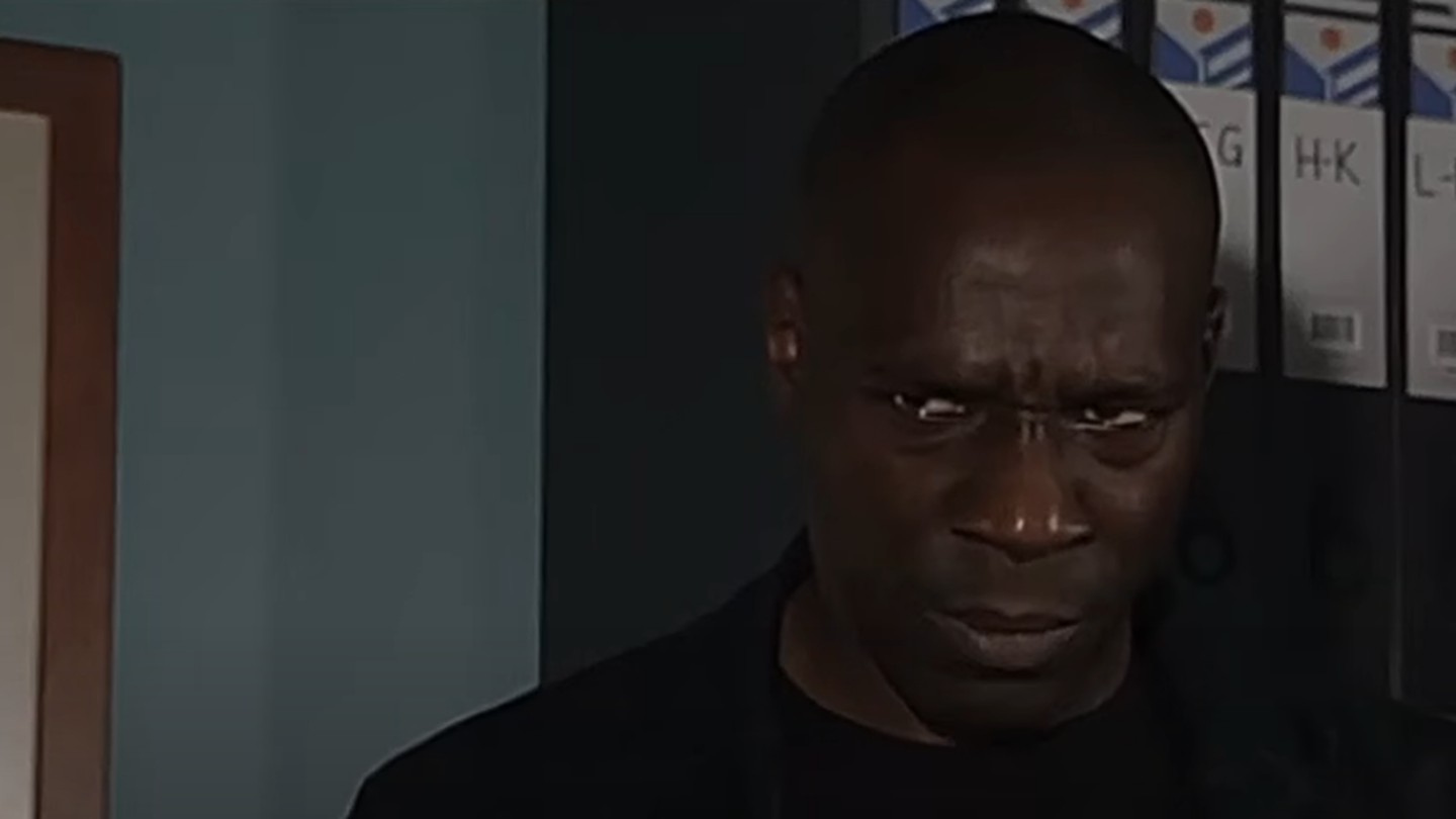Paul looks angry on EastEnders